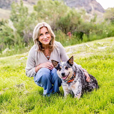 Elizabeth Hall, DVM with dog